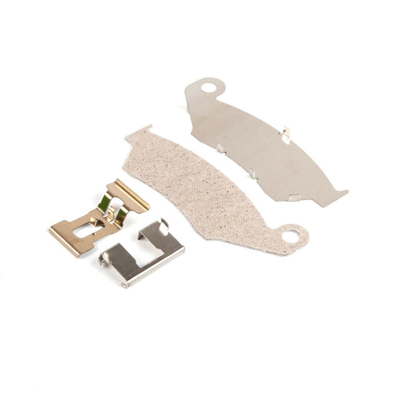 Féknyereg lemez készlet első+ hővédő lemez AWORKX